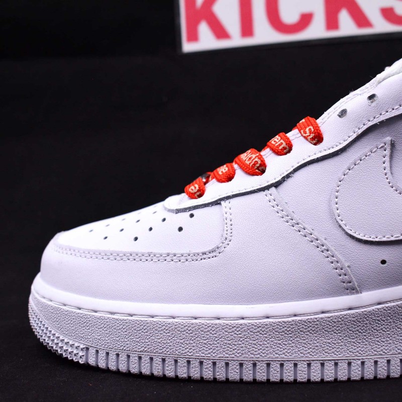 white supreme air force 1